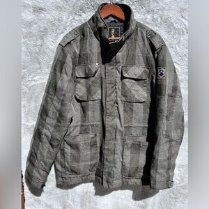 EUC Billabong warm winter coat with quilted interior Size M